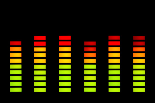 Audio level LED's from Music Studio.