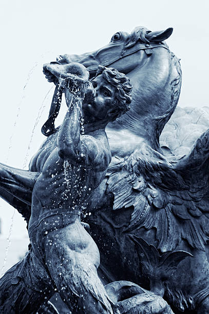 istock Mendebrunnen. Fountain in Leipzig, Germany 153523113