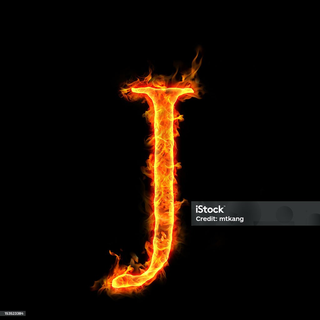 화재 알파벳, J - 로열티 프리 가연성 스톡 사진