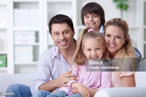 Family Home Stock Photo - Download Image Now - 30-39 Years, Adult, Boys