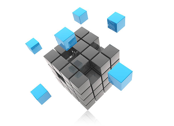 3D Blocks stock photo