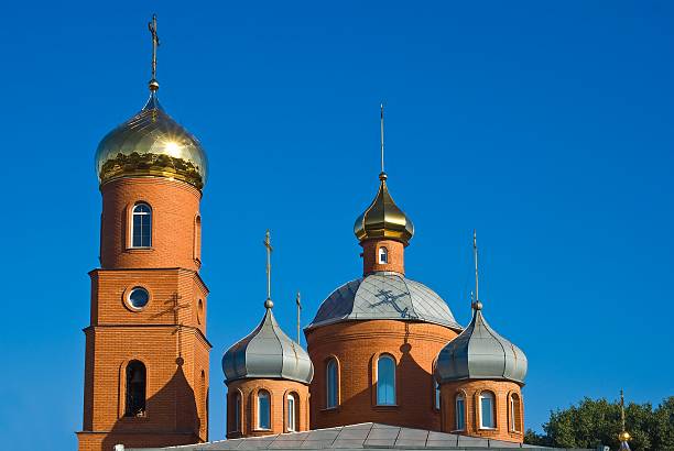 istock christian church on a blue sky background 153526047