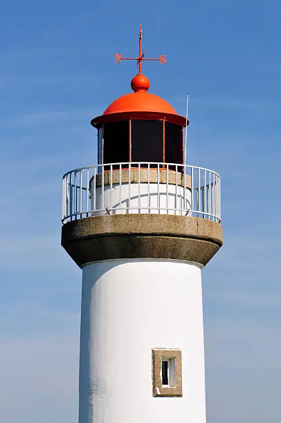 Photo of Closeup lighthouse of Le Palais at Belle Ile in France