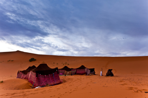 Bedouin tents in the Sahara Desert, Morocco