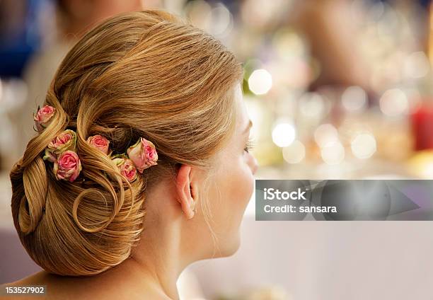 웨딩 Hairdress 결혼식에 대한 스톡 사진 및 기타 이미지 - 결혼식, 꽃-식물, 머리 모양