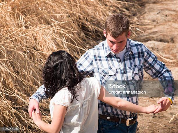 Young Elegant Couple Dancing In A Wheat Field Stock Photo - Download Image Now - Line Dancing, Dancing, Country and Western Music