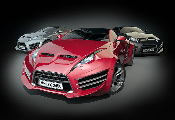 Sports Cars Stock Photo - Download Image Now - Car, Sport, Red