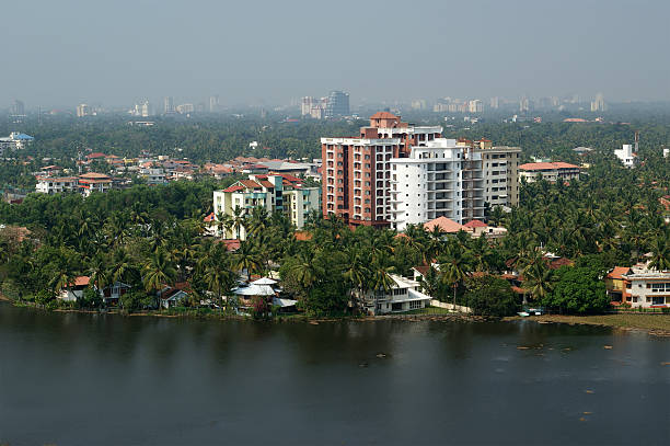 Landscape view of Cochin South India General view of the city, Cochin (kochi), Kerala, South India kochi india stock pictures, royalty-free photos & images