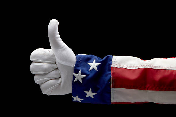 Close up shot of Uncle Sam giving the Thumb's Up sign