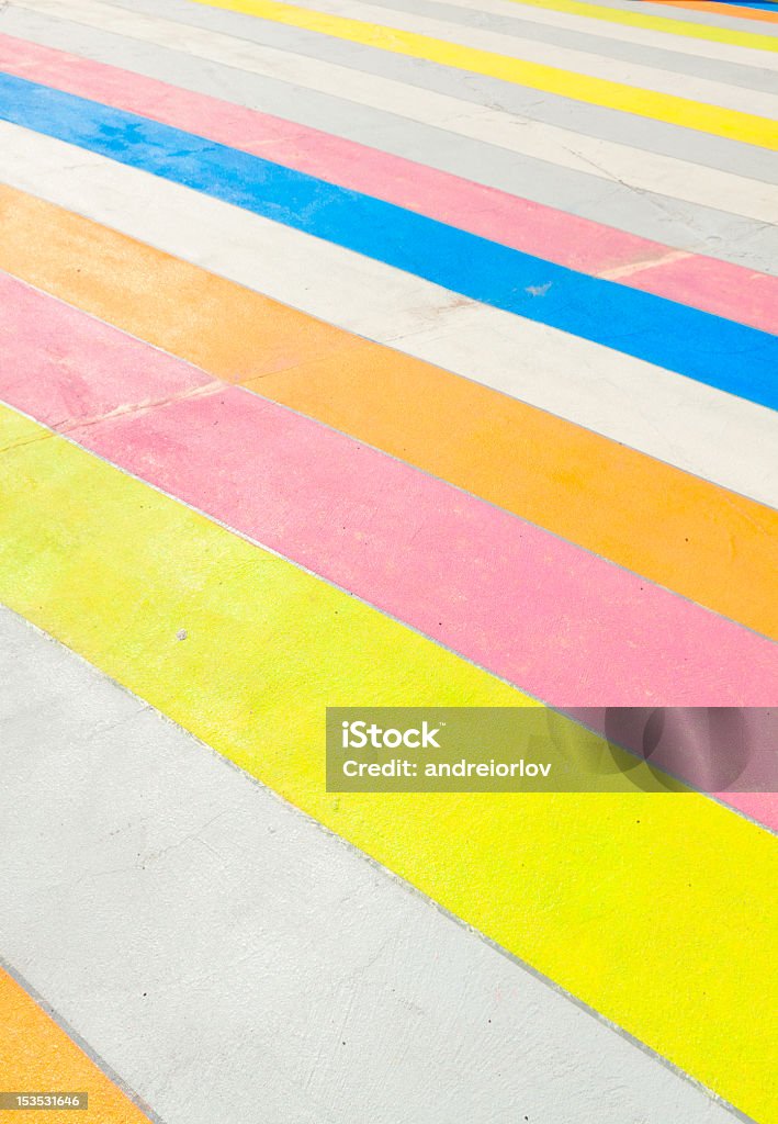 Multicolored painted Passeio. - Royalty-free Arte Foto de stock