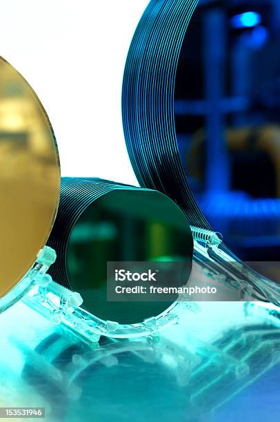 Silicon Wafers Stock Photo - Download Image Now - Computer Wafer, Technology, Blue