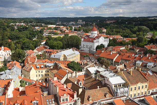istock Vilnius baroque Old Town skyline 153532454