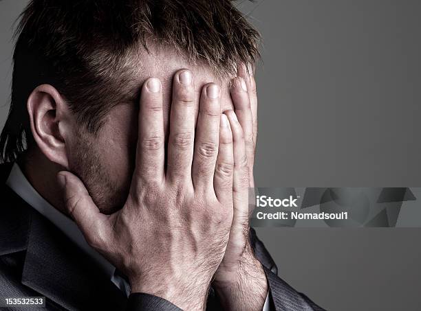 Exhausted Businessman Stock Photo - Download Image Now - Adult, Adults Only, Business