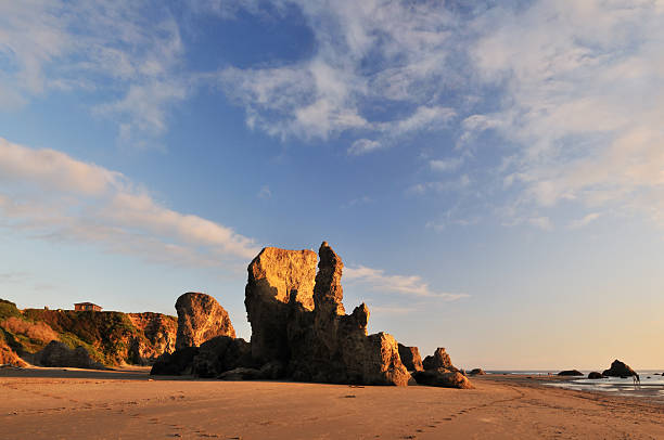 istock sunset with rock formations at bandon beach in Oregon 153532711
