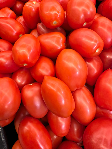 Tomatoes in farmer’s market