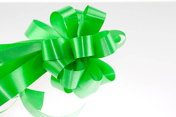 istock green ribbon bow isolated on white 153533012