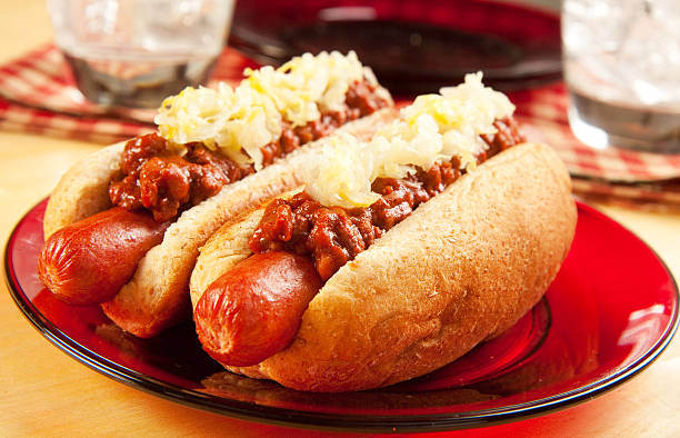 istock Chili Dog with Sauerkraut 153533445