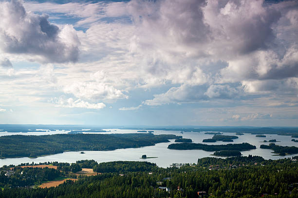istock Finnish landscape full of lakes 153533482