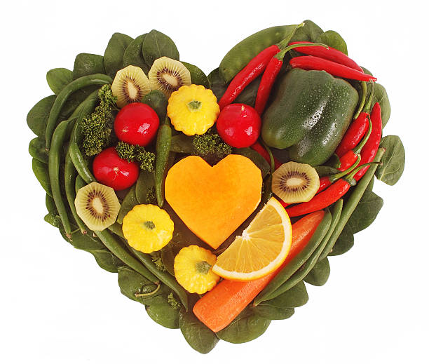 istock Fruit and Vegetable in a heart shape 153534060