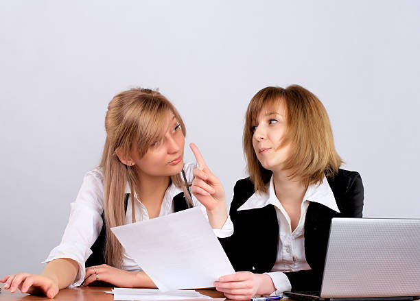 istock Two businesswoman in office 153534414