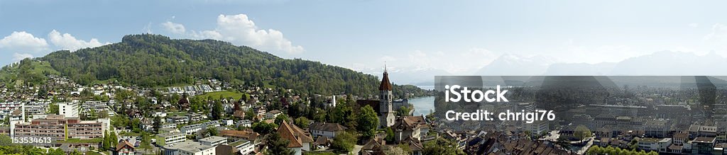 Città di Thun, Svizzera - Foto stock royalty-free di Cittadina