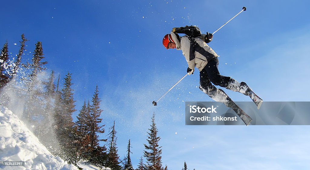 Pular de esquiador - Foto de stock de Adolescente royalty-free