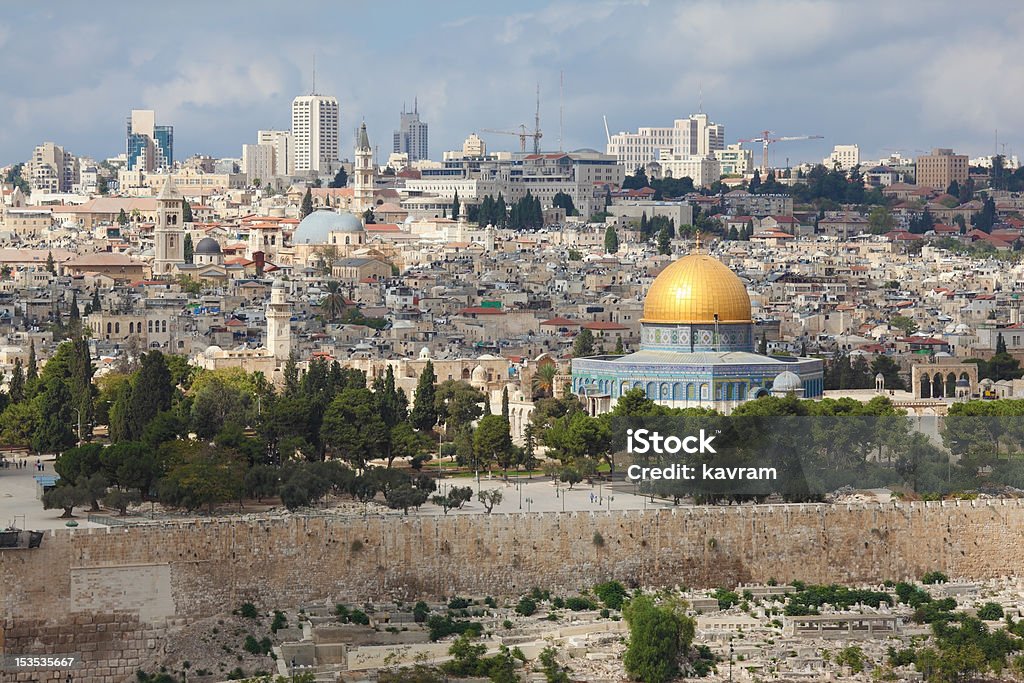 Majestoso panorama de Jerusalém - Royalty-free Ao Ar Livre Foto de stock