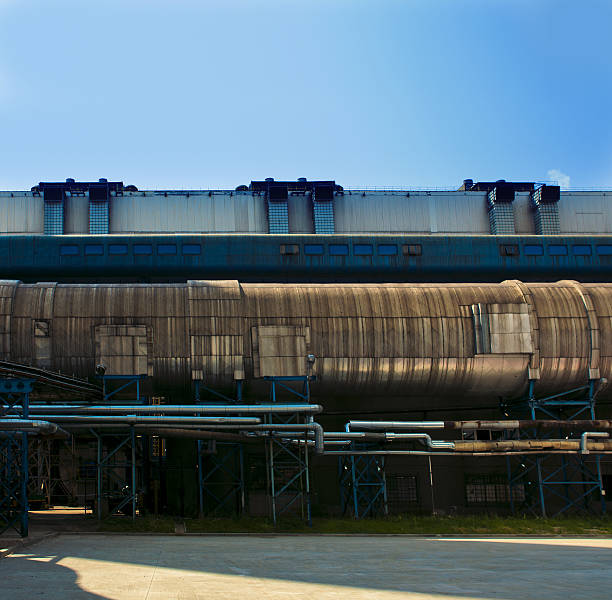Power Plant (Pipes and Conveyor Belt) stock photo