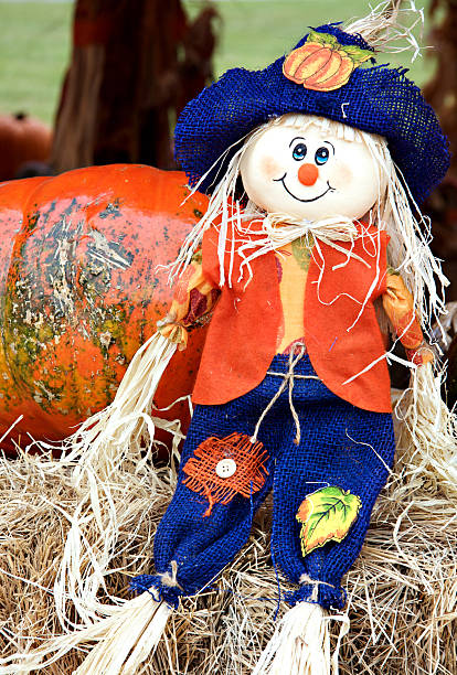 istock Thanksgiving Halloween Fall Straw Doll 153536412