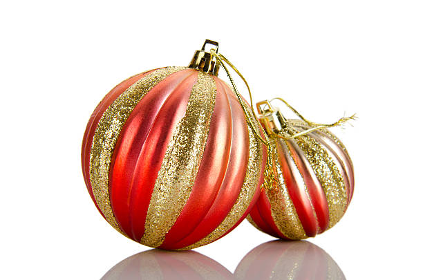 istock Christmas concept with baubles on white 153536494