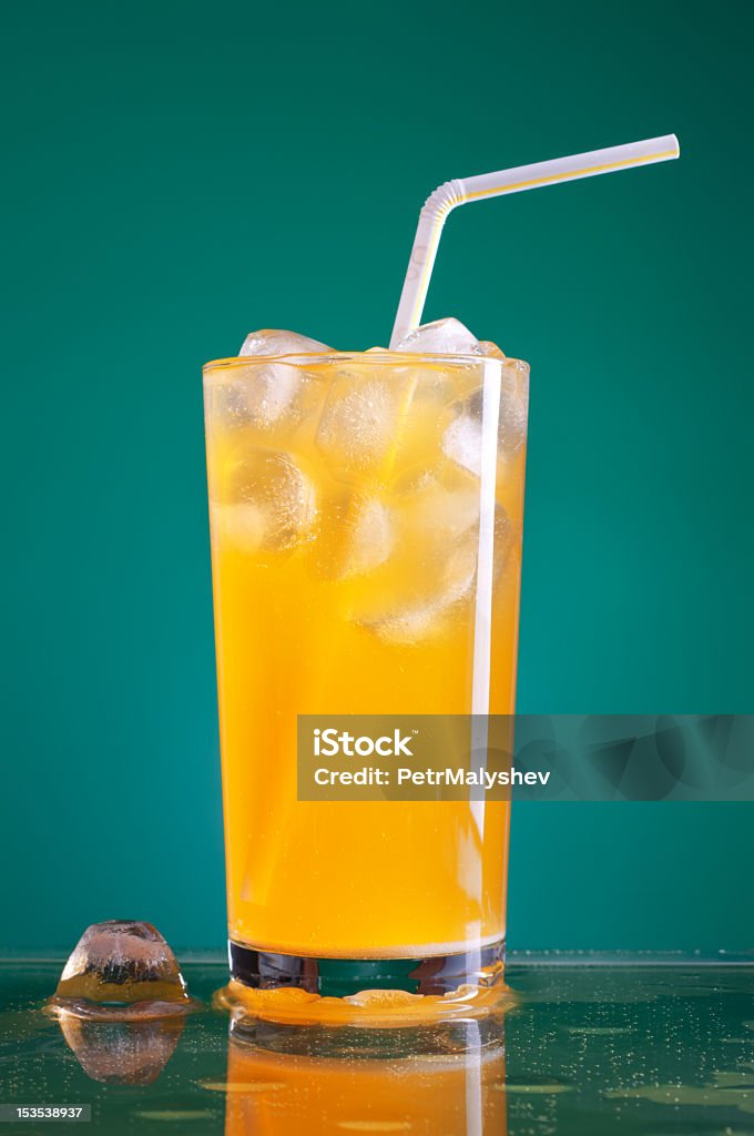 ソーダガラス - オレンジソーダのロイヤリティフリーストックフォト
