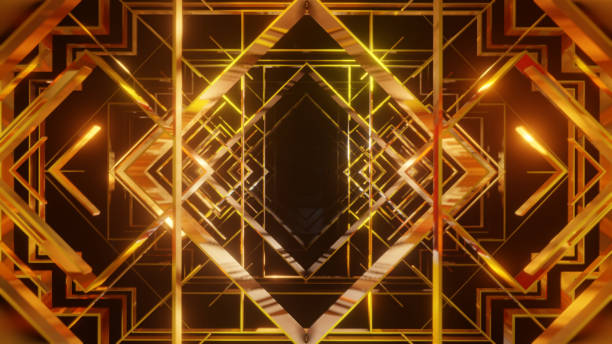 istock Golden Art Deco Background 1535394747