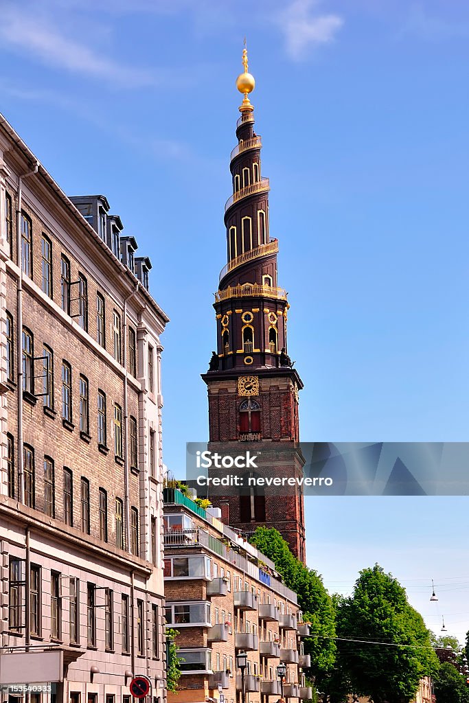 In front of Frelsers Church in Copenhagen Vor Frelsers Church in Copenhagen, Denmark Copenhagen Stock Photo