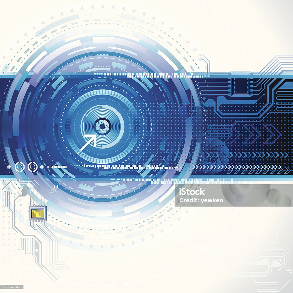 Fond de technologie - clipart vectoriel de Abstrait libre de droits