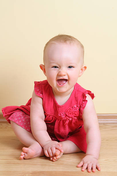 istock Funny baby girl (7 month) 153543034