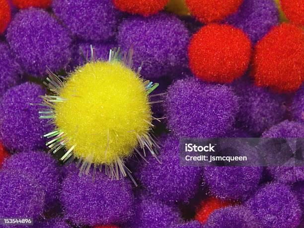 Yellow Shiny Foam Ball Stock Photo - Download Image Now - Blue, Contrasts, Foam - Material