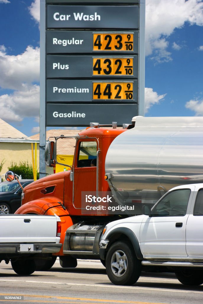 ガソリン価格でカリフォルニア州 - ガソリン料金のロイヤリティフリーストックフォト