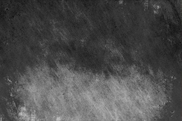 istock Black colored rough scuffed messy dirty blackboard or writing slate like textured effect grunge vector horizontal background that is plain blank and empty 1535463998