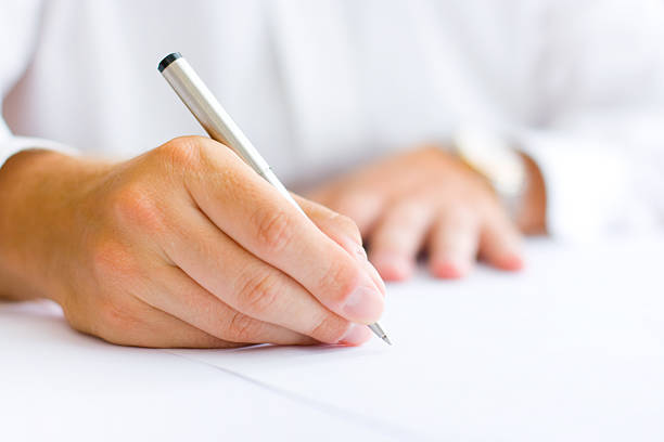 istock Business man signing the contract 153547645