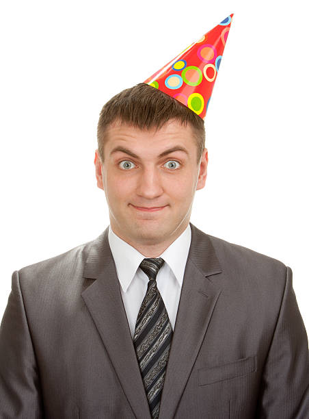 istock Happy businessman in hat 153548040