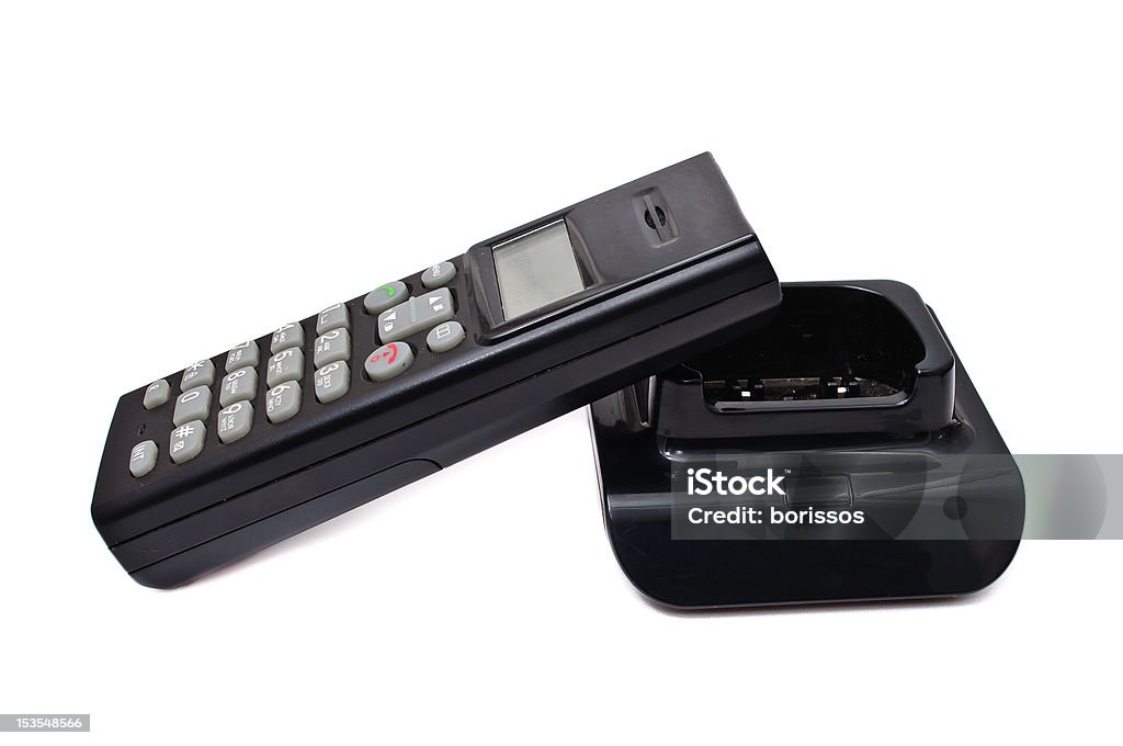 Schwarz kabellosen Telefonen - Lizenzfrei Ausrüstung und Geräte Stock-Foto