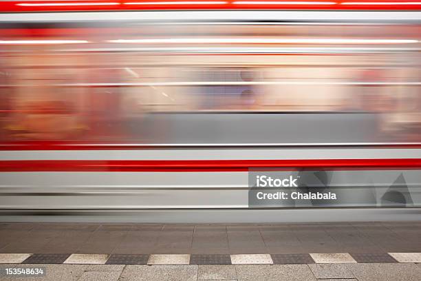 Subway Train Stock Photo - Download Image Now - Electric Train, Illuminated, Activity