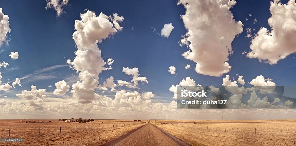 Land-highway - Lizenzfrei Texas Stock-Foto