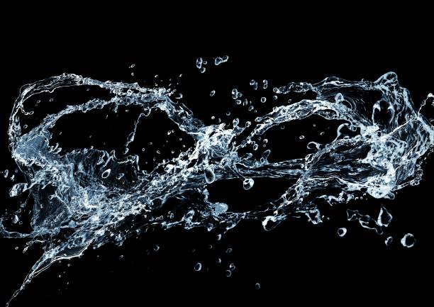 istock 3d illustration of abstract water splashing on black background 1535518275