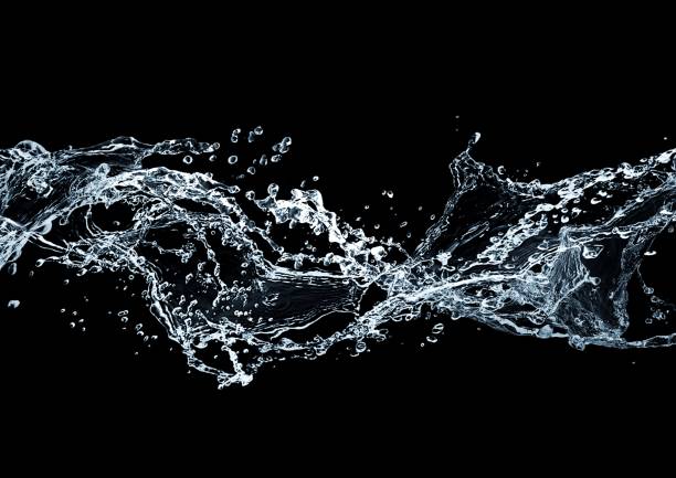 istock 3d illustration of abstract water splashing on black background 1535518284