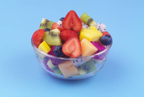 istock Fruit salad in glass bowl 1535518541