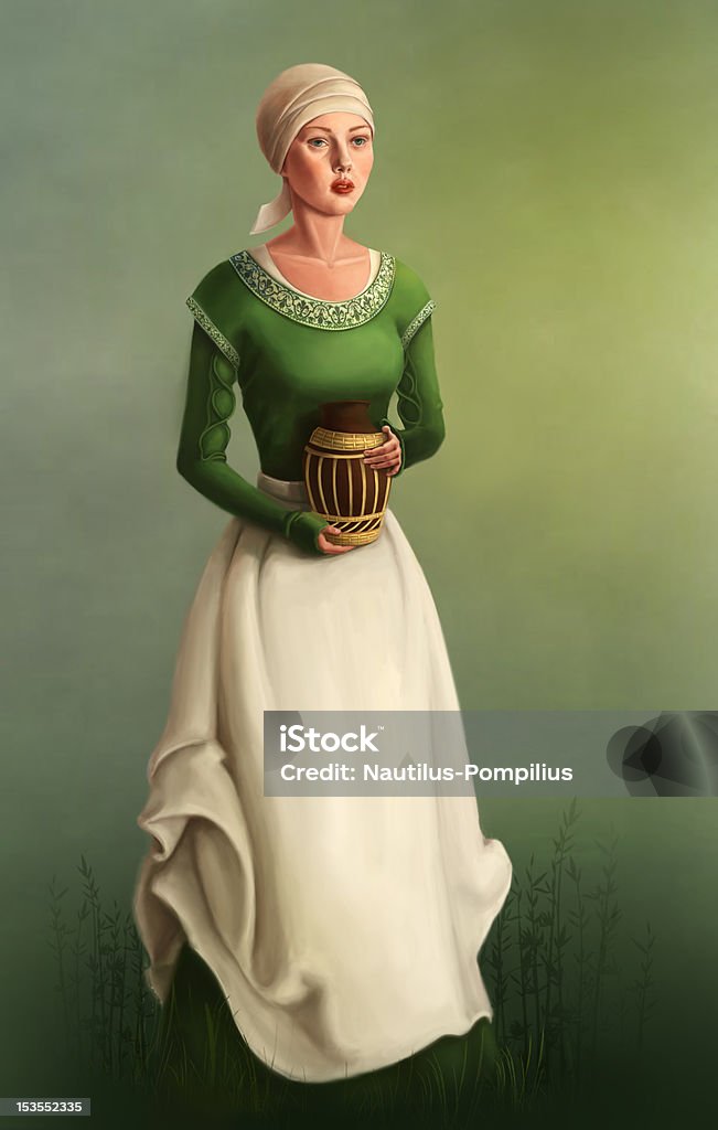 rural medieval woman Medieval Stock Photo