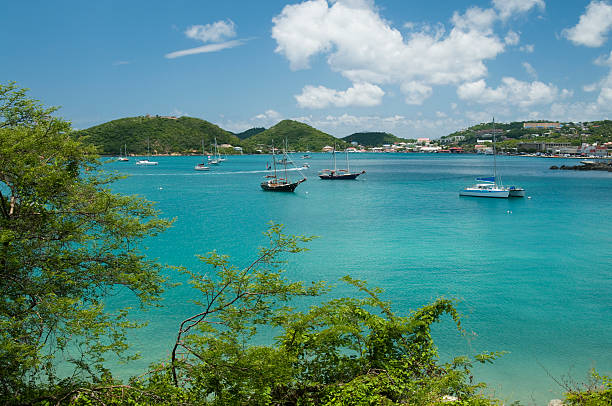 istock Boats in st Thomas, US Virgin Islands 153552368