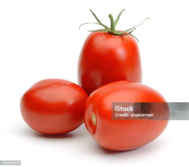 Cherrytomaten Stockfoto und mehr Bilder von Eiertomate - Eiertomate, Tomate, Weißer Hintergrund