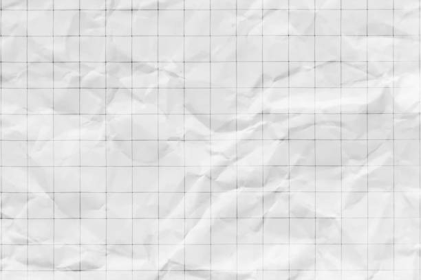 istock White coloured creased crumpled crushed disposed waste paper horizontal vector backgrounds with folds, wrinkles and creases and faint lined or striped pattern all over with narrow stripes or lines like a blank empty waste page of maths notebook 1535531526